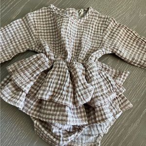 Quicy Mae Gingham romper